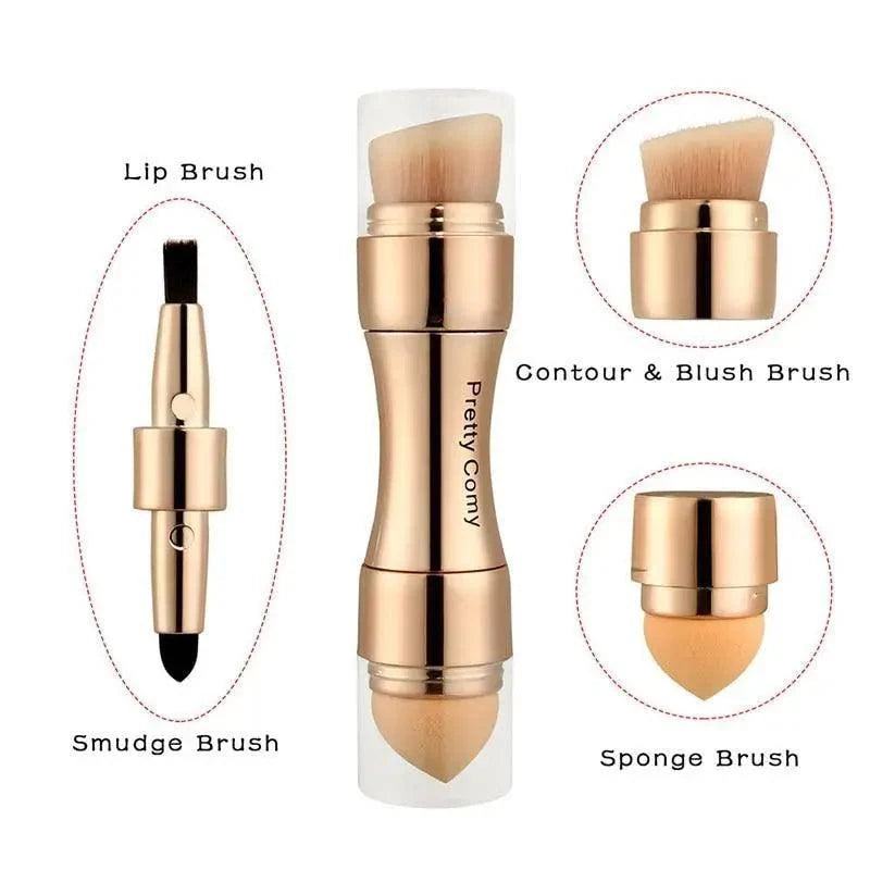 New Vintage Style 4 In 1 Makeup Brushes