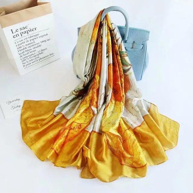 Fashion Silk Scarf Shawl