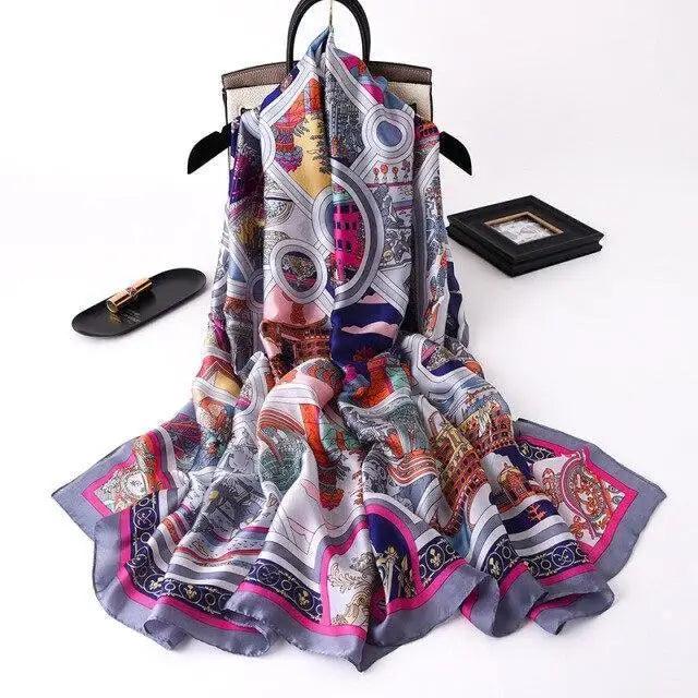 Fashion Silk Scarf Shawl