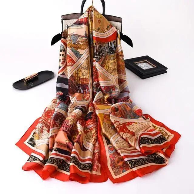 Fashion Silk Scarf Shawl