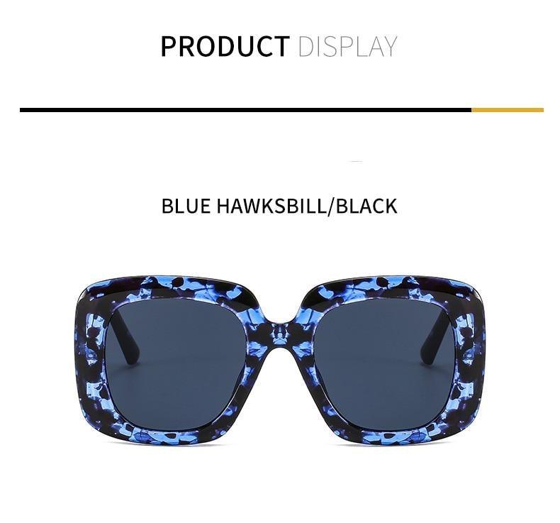 Oversized Leopard Designer Sunglasses
