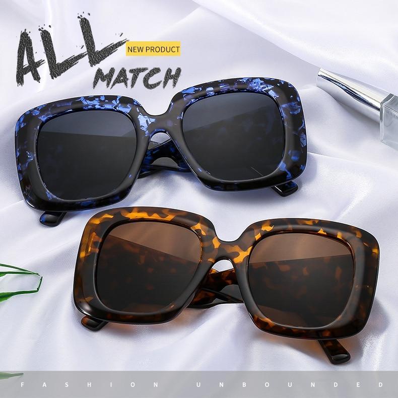 Oversized Leopard Designer Sunglasses