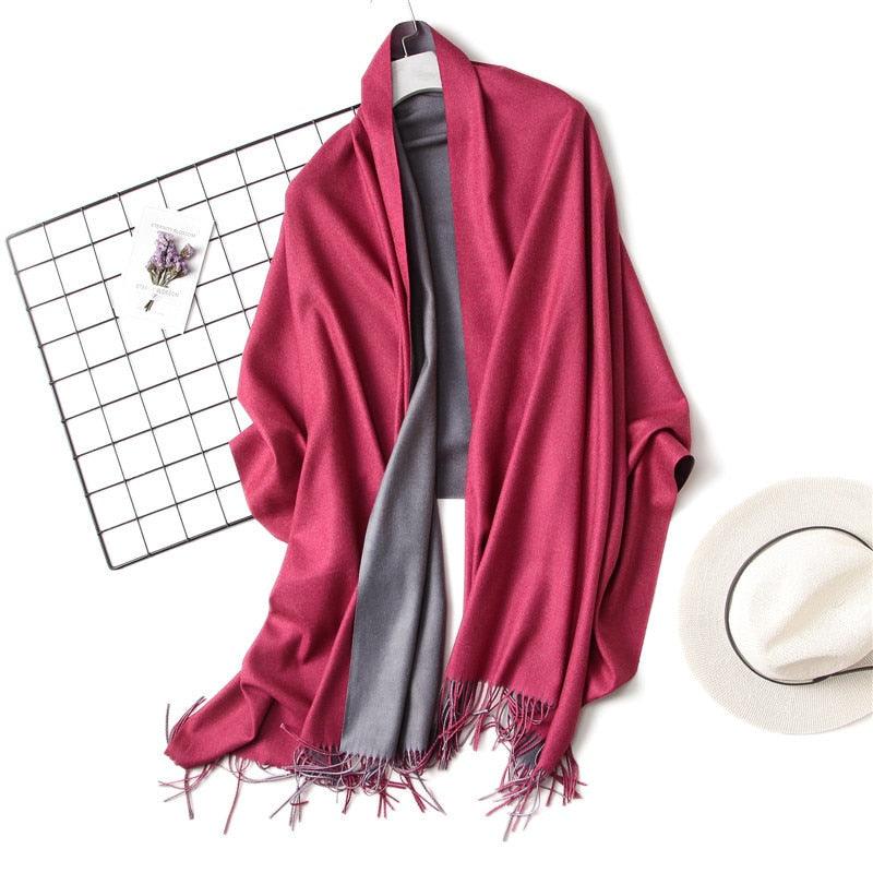 Solid Soft Cashmere Lightweight Scarf
