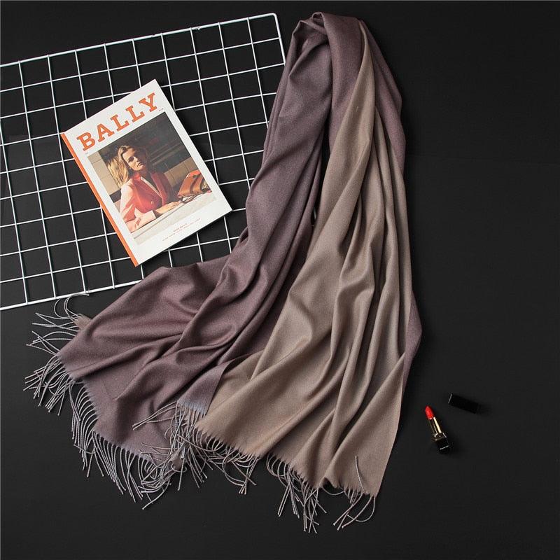 Solid Soft Cashmere Lightweight Scarf