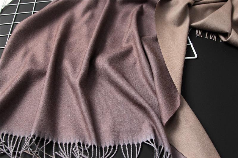 Solid Soft Cashmere Lightweight Scarf