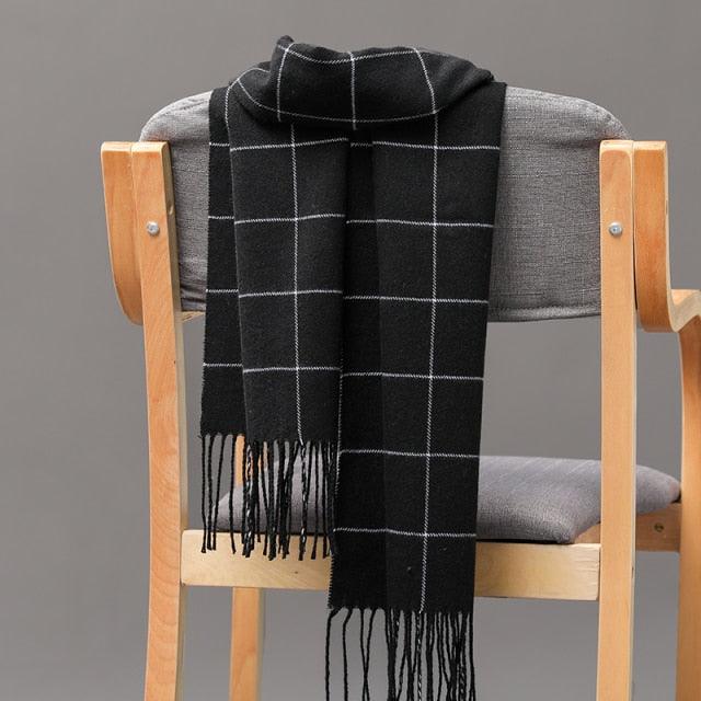 Casual Classic Soft Plaid Lightweight Scarf