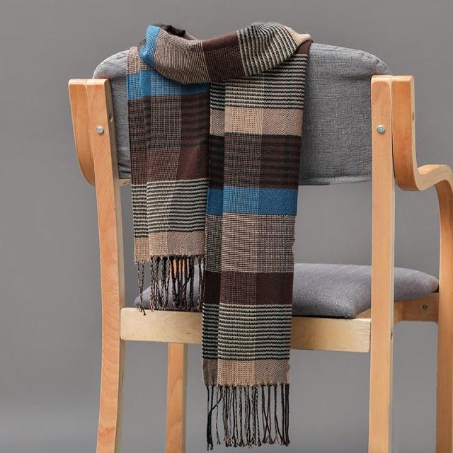Casual Classic Soft Plaid Lightweight Scarf