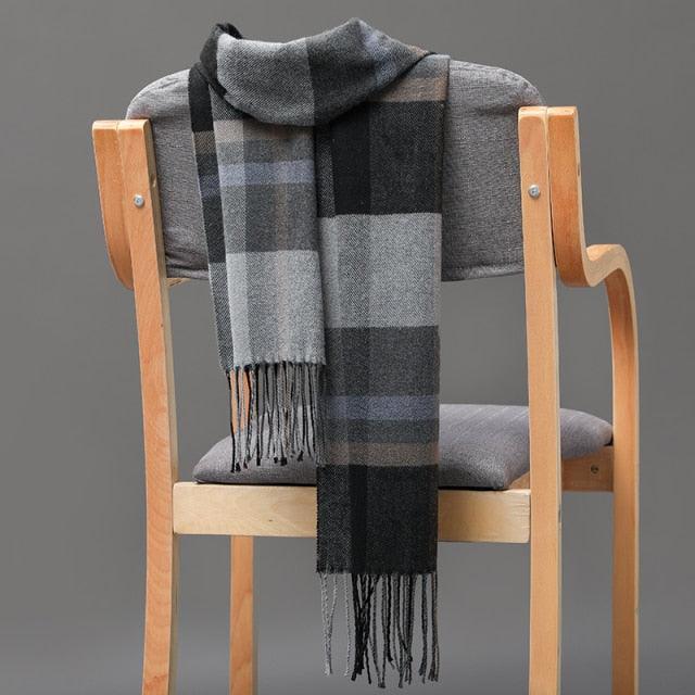 Casual Classic Soft Plaid Lightweight Scarf