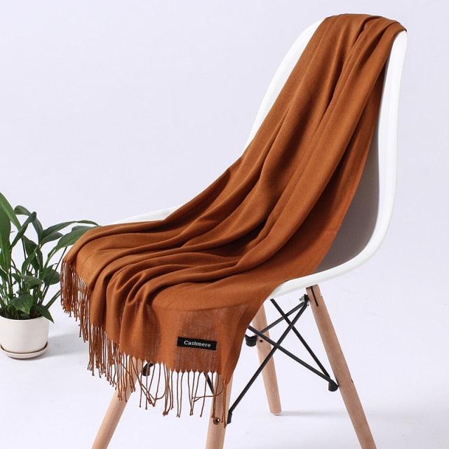 Luxury Fashion Solid Colorful Soft Scarves