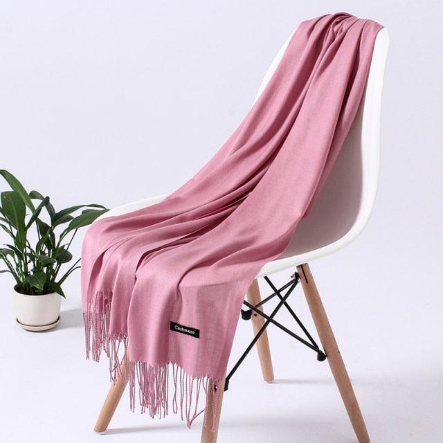 Luxury Fashion Solid Colorful Soft Scarves