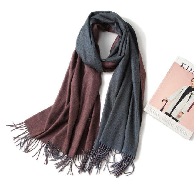 Solid Soft Cashmere Lightweight Scarf