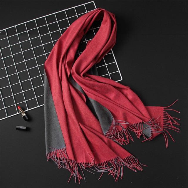 Solid Soft Cashmere Lightweight Scarf