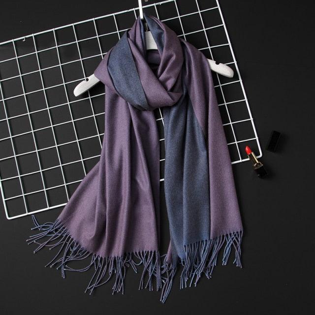 Solid Soft Cashmere Lightweight Scarf