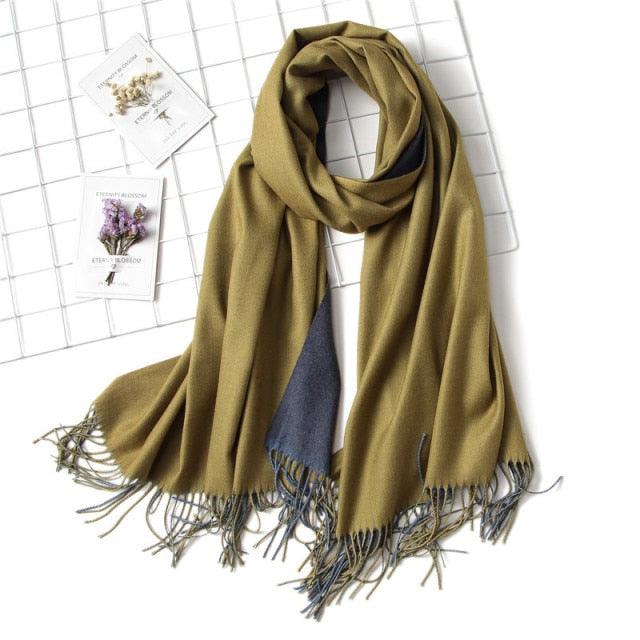 Solid Soft Cashmere Lightweight Scarf