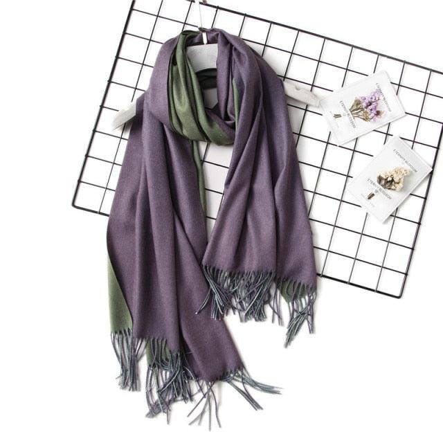 Solid Soft Cashmere Lightweight Scarf