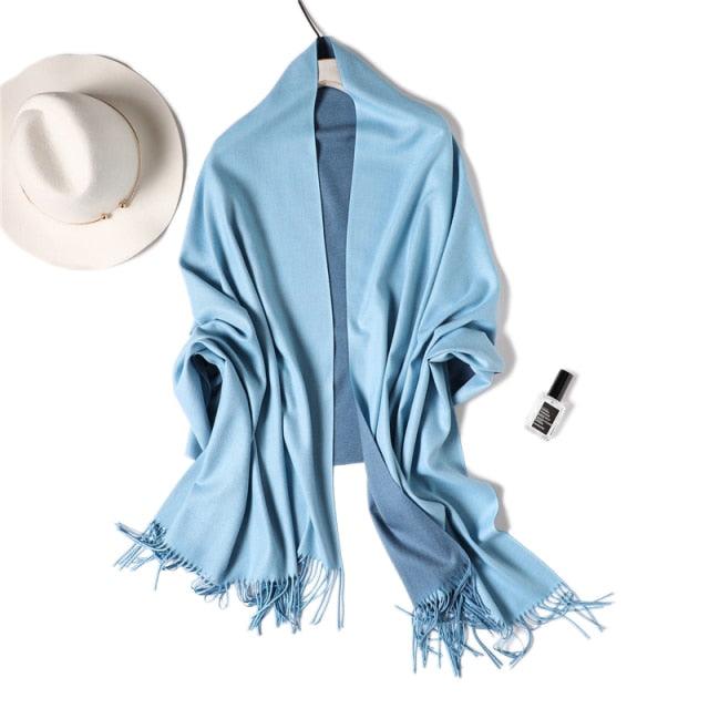 Solid Soft Cashmere Lightweight Scarf