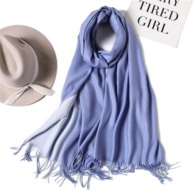 Solid Soft Cashmere Lightweight Scarf