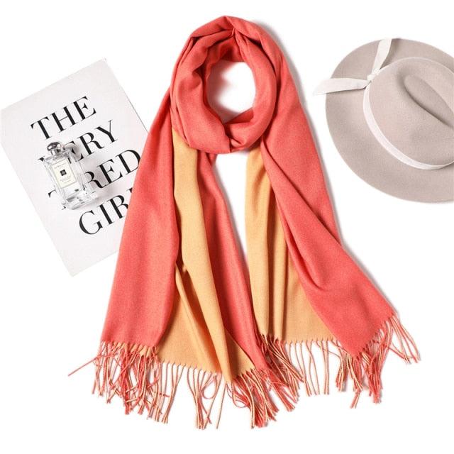 Solid Soft Cashmere Lightweight Scarf