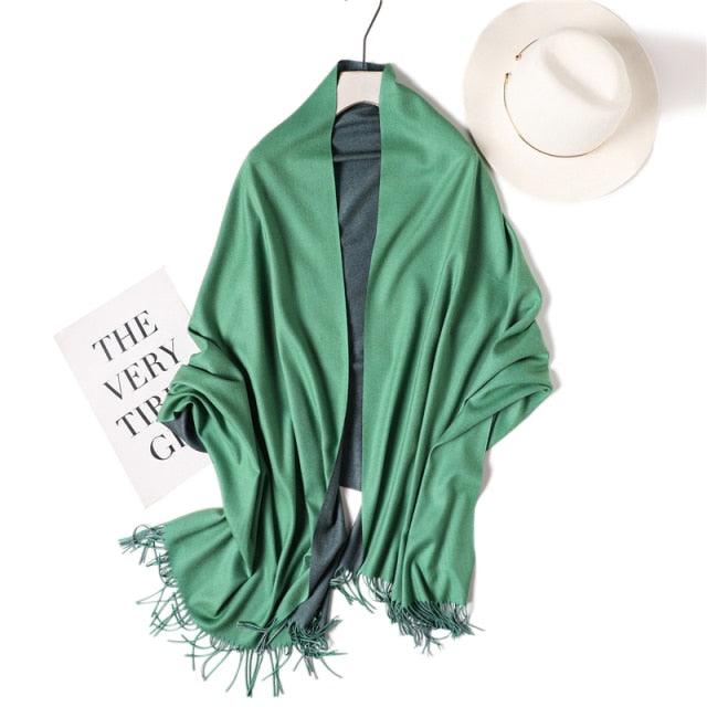 Solid Soft Cashmere Lightweight Scarf