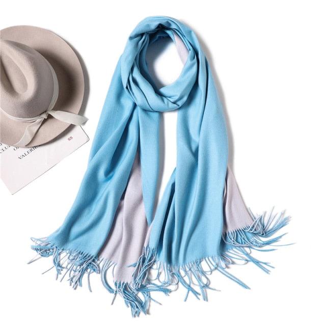 Solid Soft Cashmere Lightweight Scarf