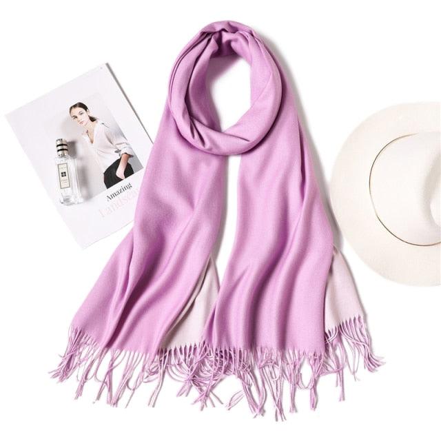 Solid Soft Cashmere Lightweight Scarf