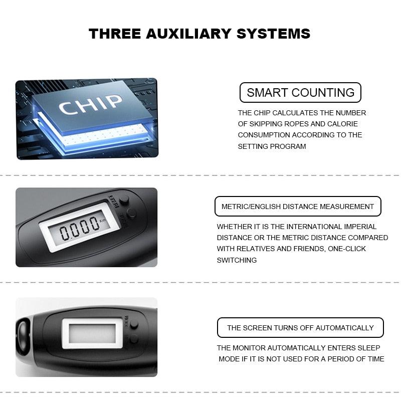 Digital Counting Jump Rope With Counter