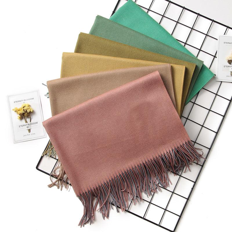 Solid Soft Cashmere Lightweight Scarf