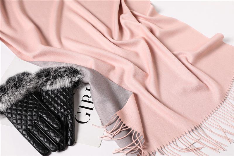 Solid Soft Cashmere Lightweight Scarf