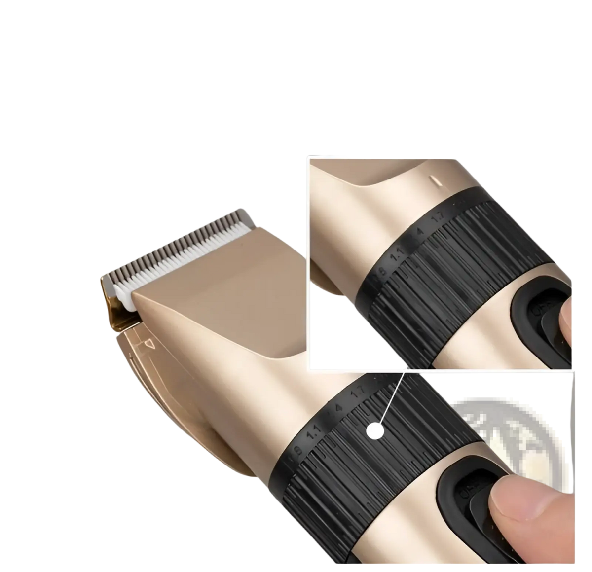 Professional Hair Clippers Cordless Gold Barber Kit