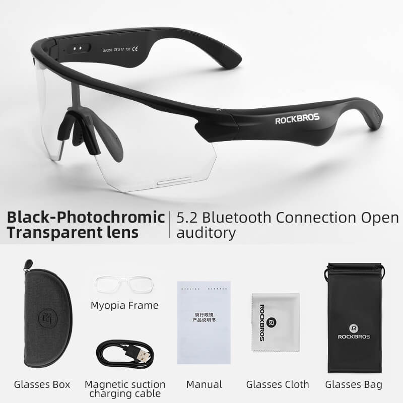 ROCKBROS Bluetooth Polarized Smart Sunglasses