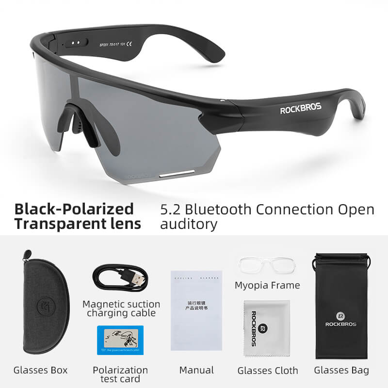 ROCKBROS Bluetooth Polarized Smart Sunglasses