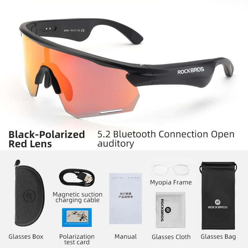 ROCKBROS Bluetooth Polarized Smart Sunglasses