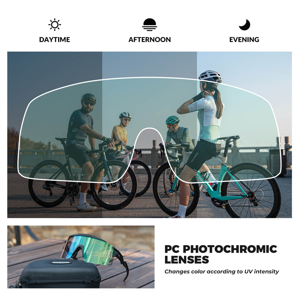 Half Frame Photochromic Sunglasses
