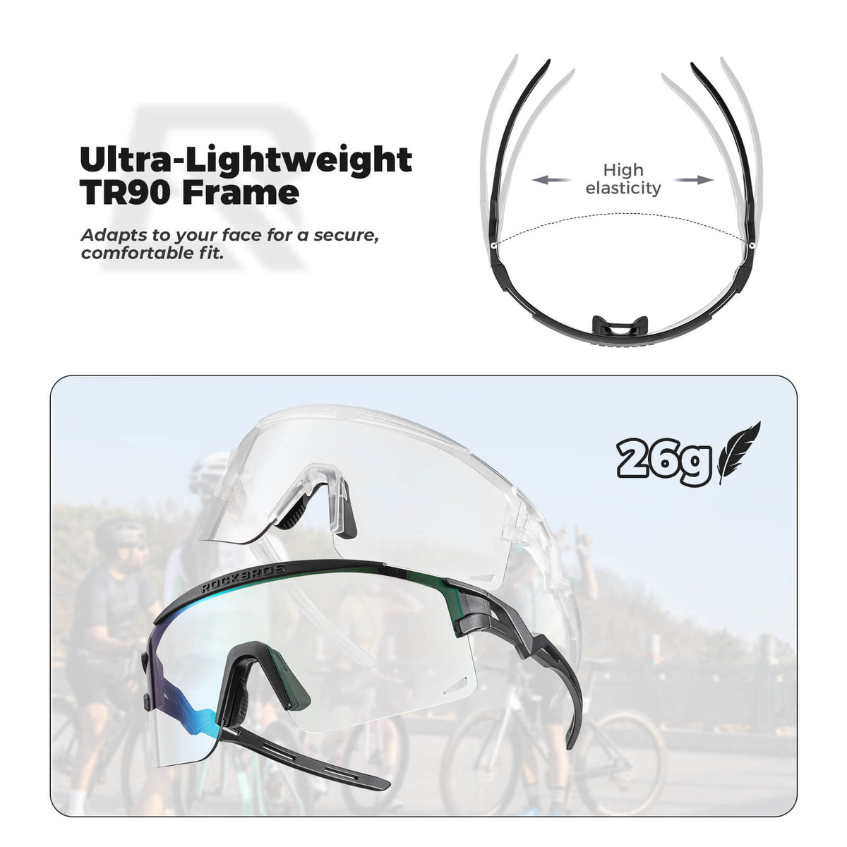 Half Frame Photochromic Sunglasses