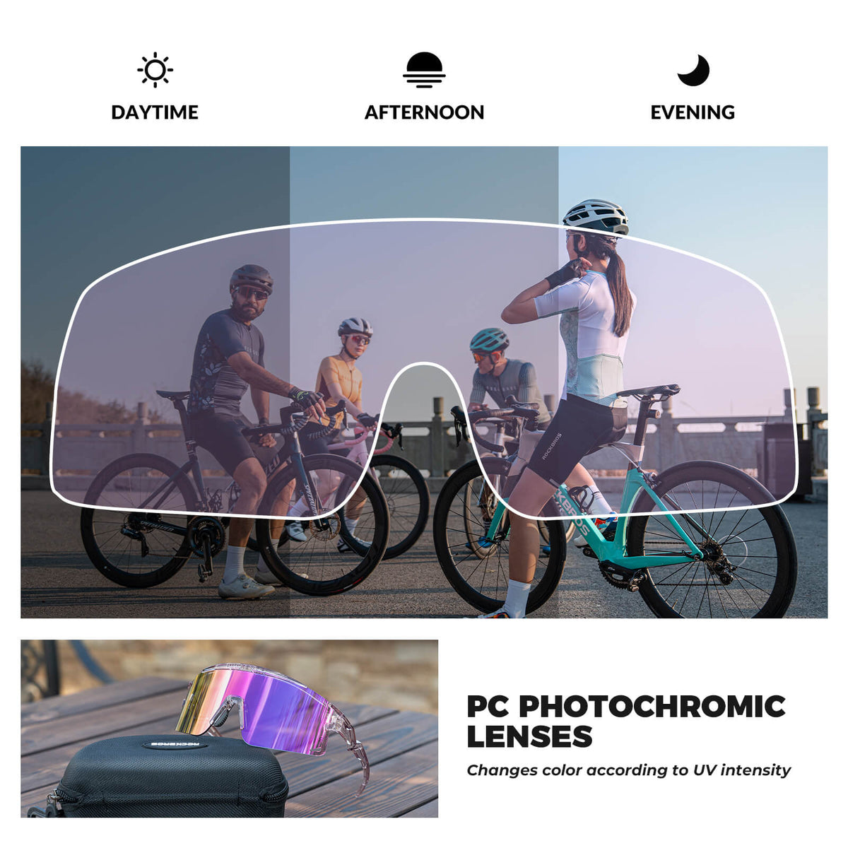 Half Frame Photochromic Sunglasses