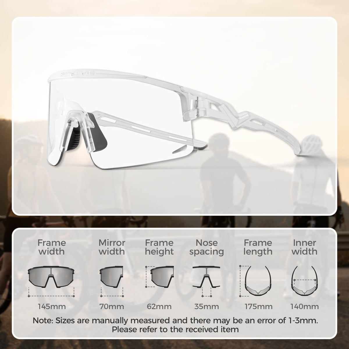 Half Frame Photochromic Sunglasses