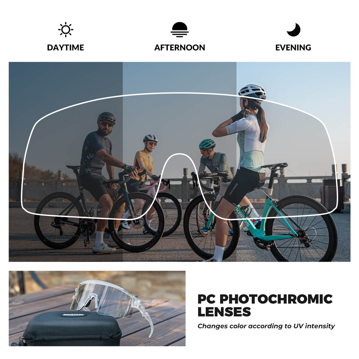 Half Frame Photochromic Sunglasses