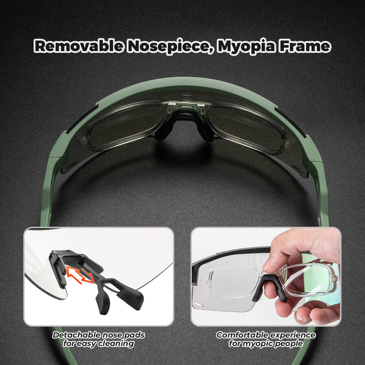 Half Frame Photochromic Sunglasses
