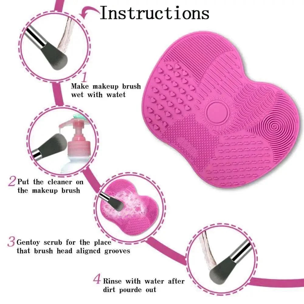 Silicone Makeup Brush Washing Tool Scrubber