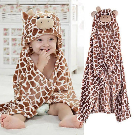 Unique Bear Shaped Baby Hooded Bathrobe