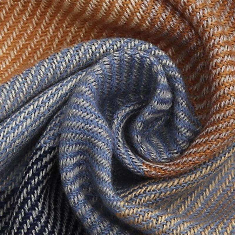 Soft Plaid Cashmere Scarf