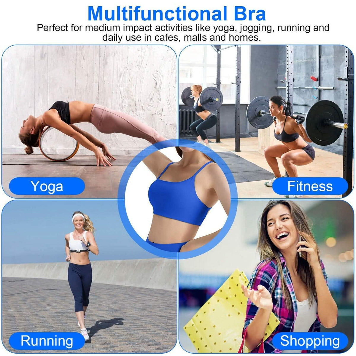 Women Cross-Back Sport Bras