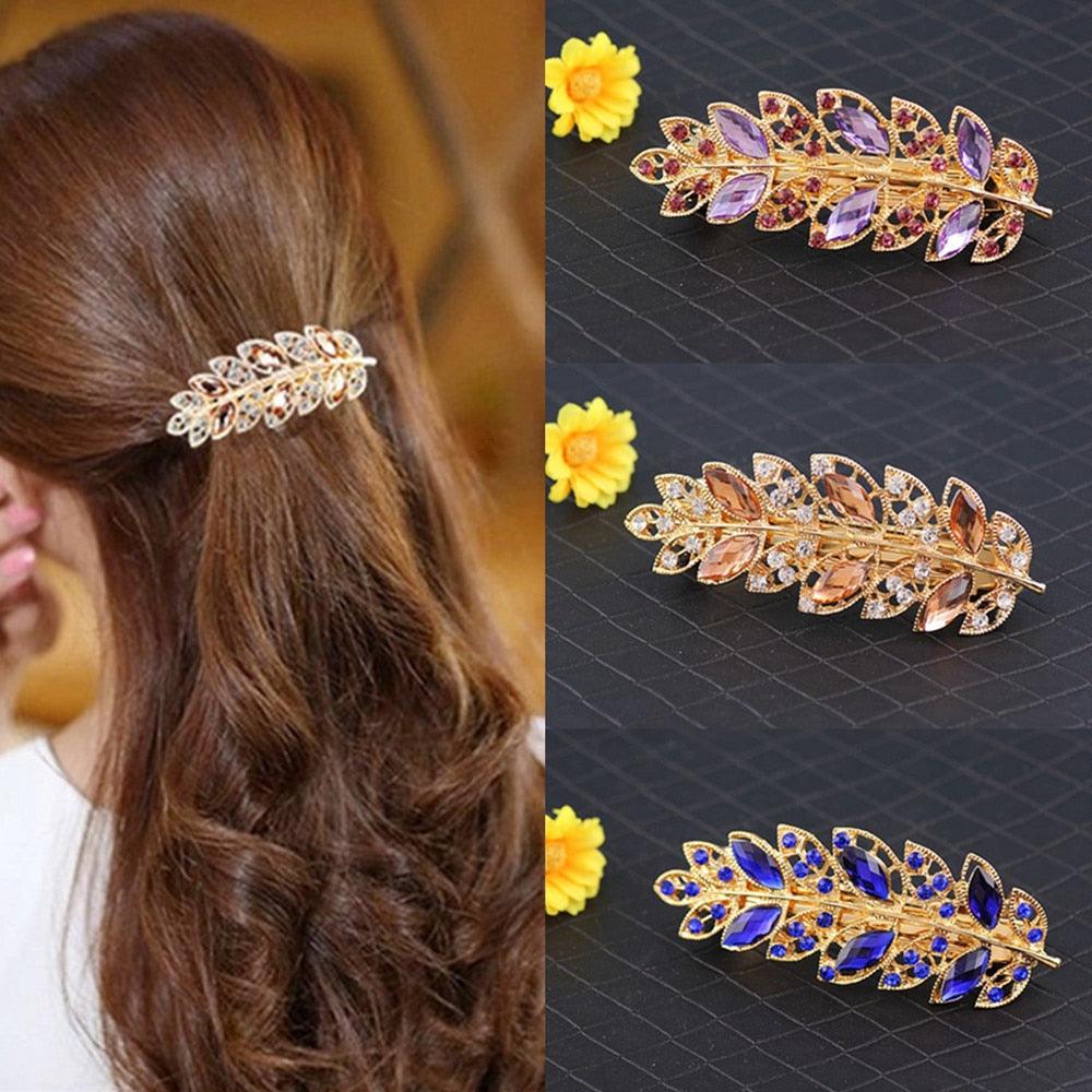 Rhinestone Spring Hair Clip