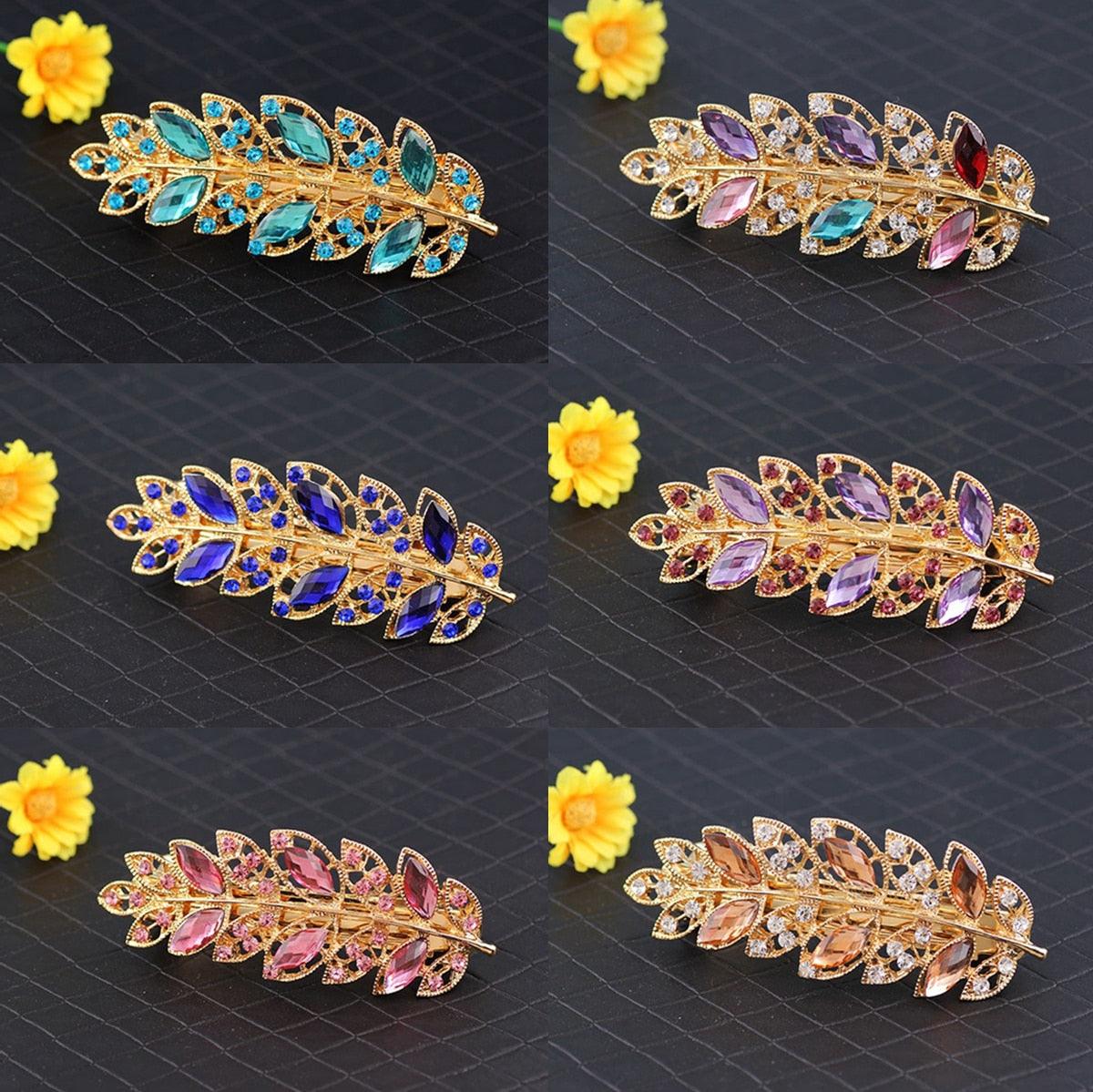 Rhinestone Spring Hair Clip
