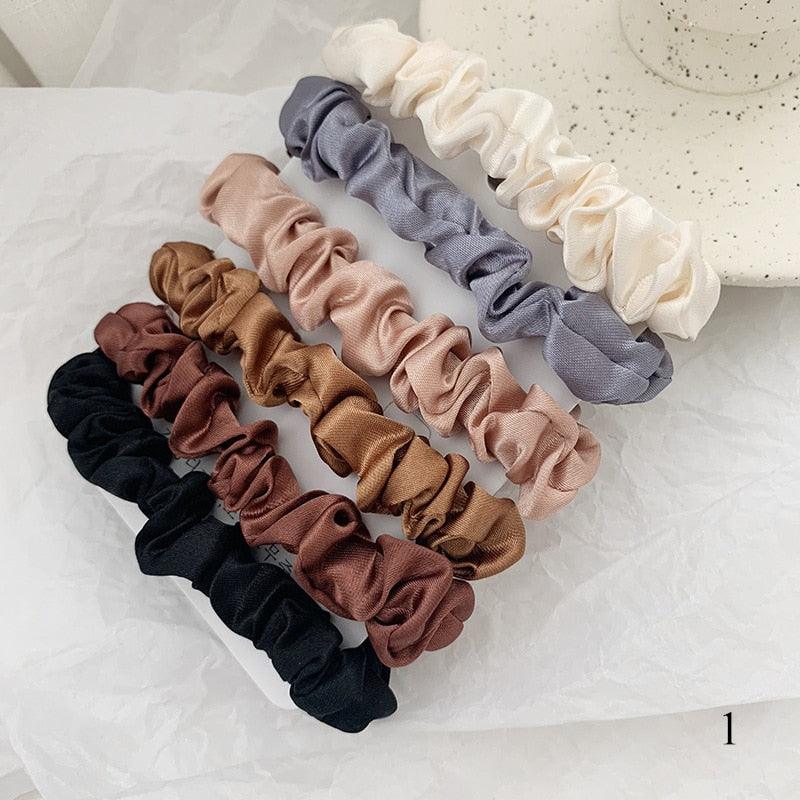 Solid Color Hair Scrunchy