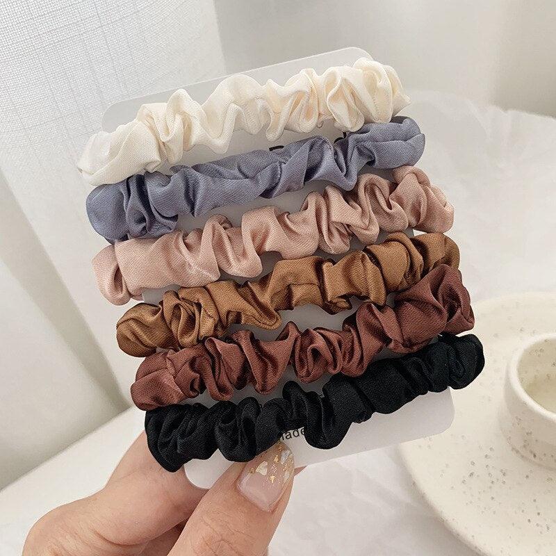 Solid Color Hair Scrunchy